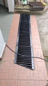 after metal grating